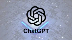 Mão humana interagindo com um chatbot de IA em uma tela de smartphone, simbolizando a nova era de vendas online